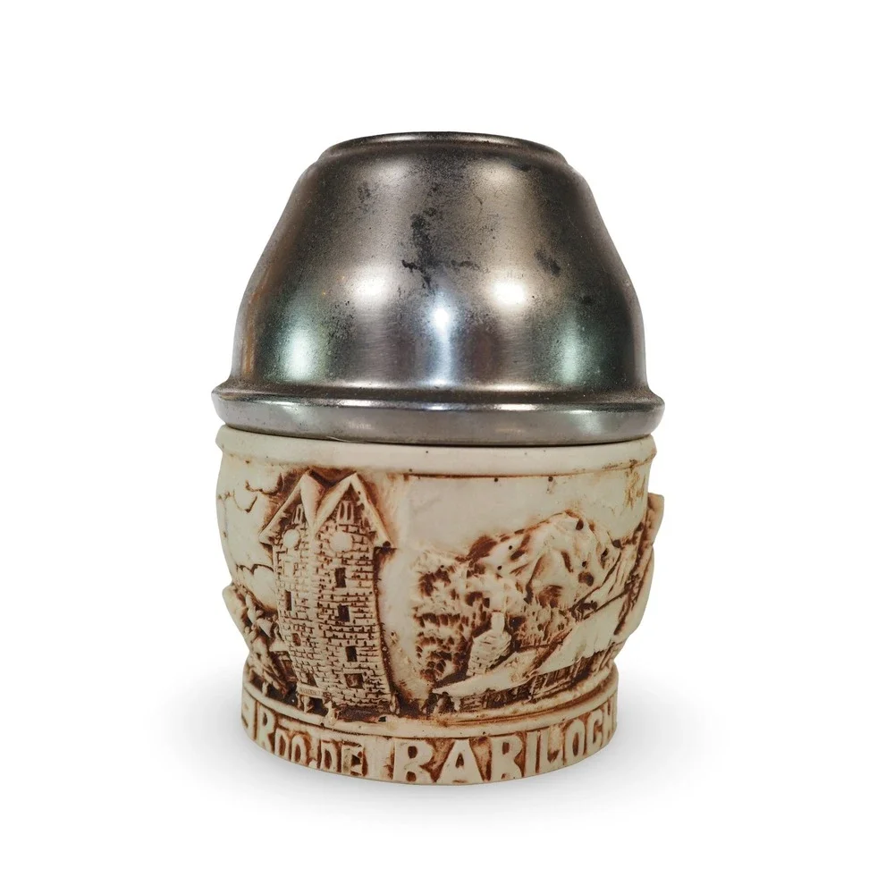 San Carlos de Bariloche Yerba Mate Gourd Set Argentine Souvenir‎